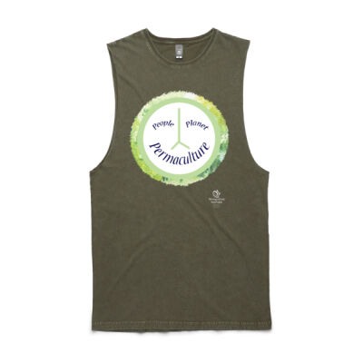 'People, Planet, Permaculture' by April Sampson-Kelly - Men Tank Thumbnail
